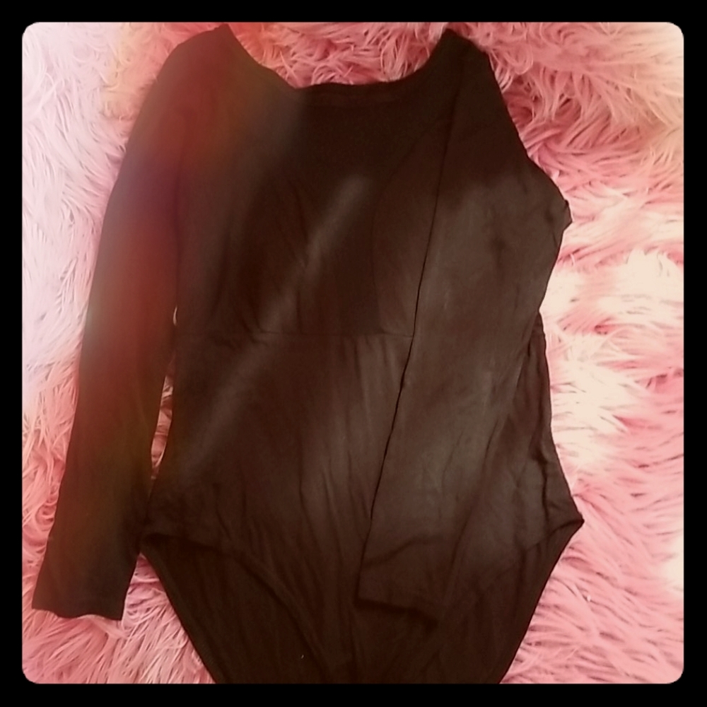 Black mesh bodysuit
